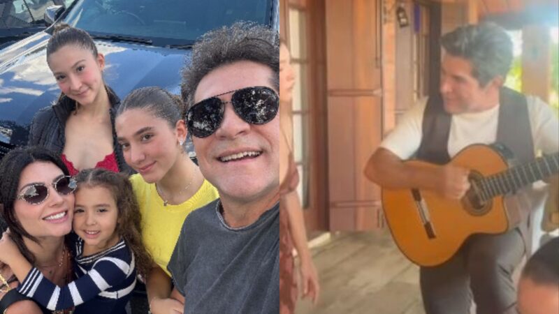 Aos 16 anos, filha de Daniel rouba a cena em dueto com o pai