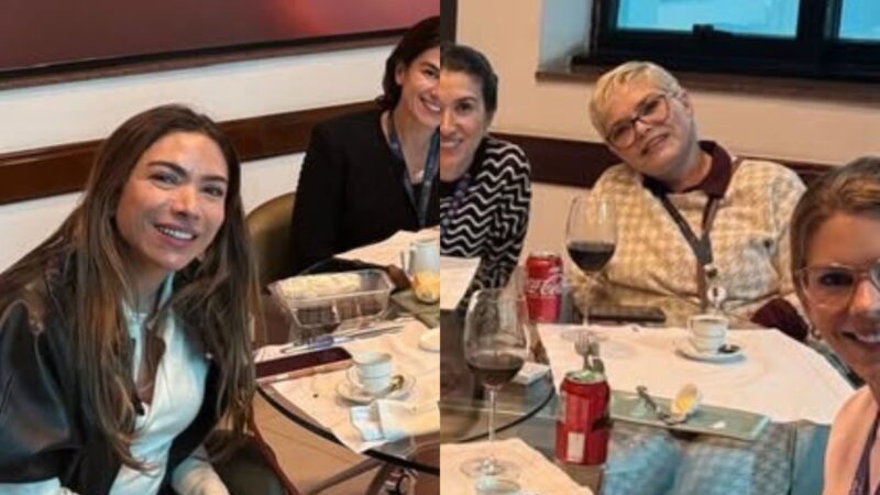 Cíntia Abravanel publica foto rara em momento descontraído ao lado das irmãs, filhas de Silvio Santos