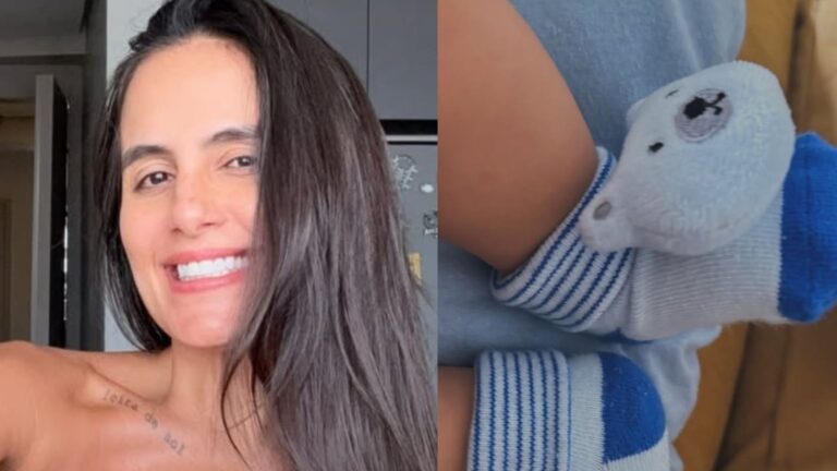 Carol Peixinho se derrete em nova foto do filho: ‘Para de fofura’
