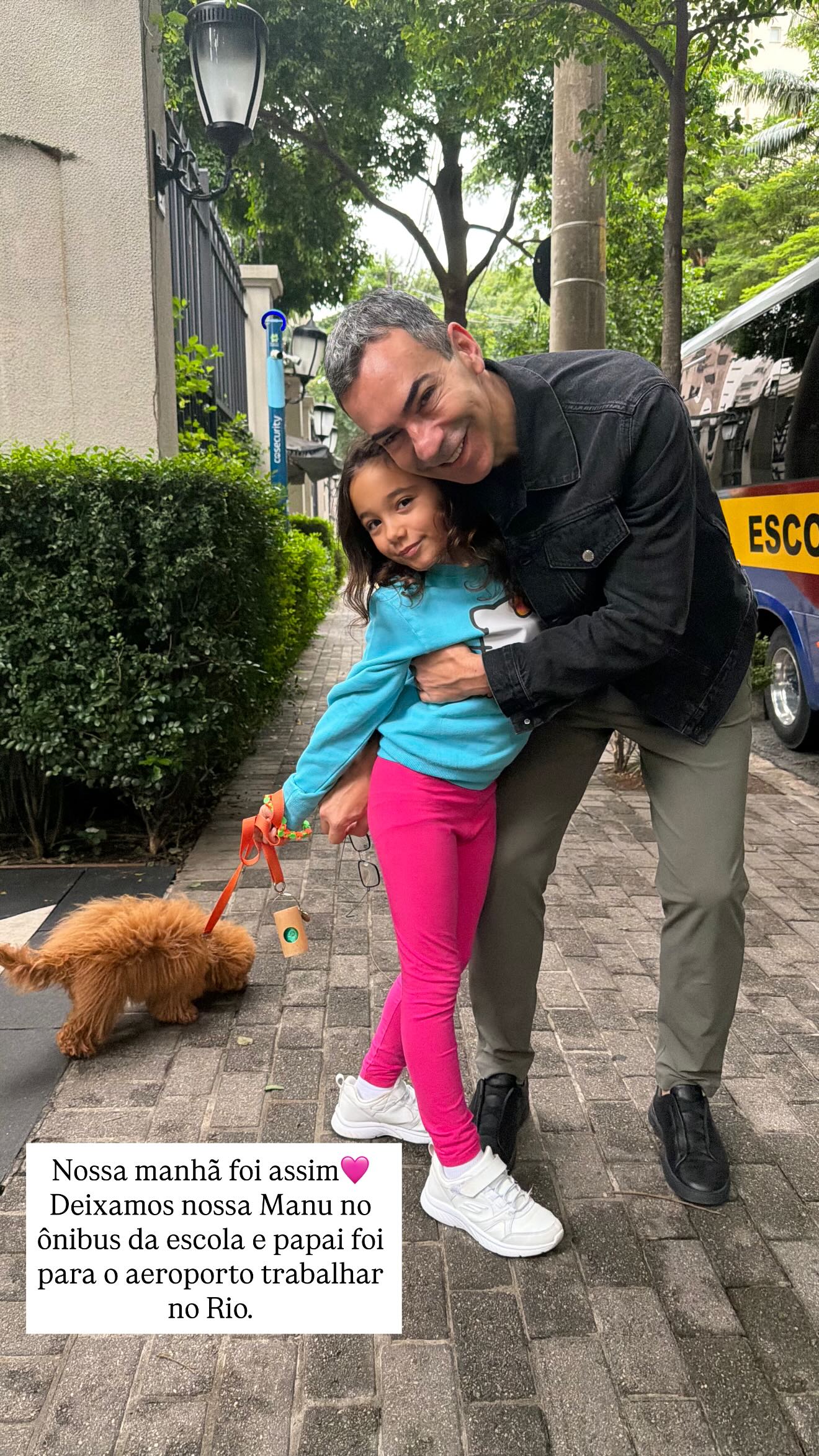 César Tralli e Manuella - Foto: Reprodução / Instagram