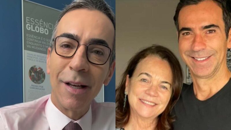 César Tralli emociona ao falar da mãe após acompanhar tragédia de Juiz de Fora: ‘Importante’