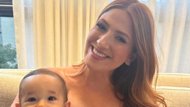 Aos 8 meses, filho de Dani Calabresa rouba a cena em nova foto: ‘Como cresceu’