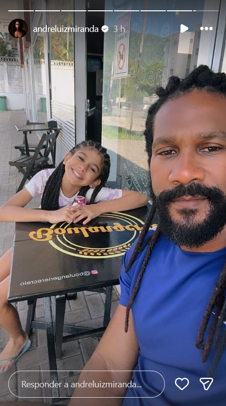 André Luiz Miranda com a filha, Beatriz - Foto: Reprodução / Instagram @andreluizmiranda