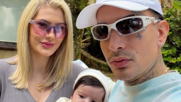 Aos 3 meses, filha de MC Guimê impressiona por semelhança com o pai: ‘Cópia’