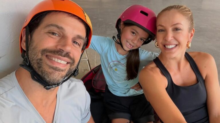 Aos 7 anos, filha de Duda Nagle brinca muito com a namorada do pai