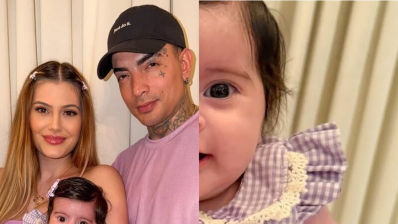 Filha de MC Guimê celebra 3 meses com bolinho sofisticado e encantador: ‘Princesa’