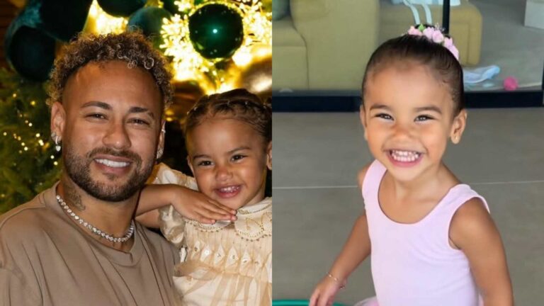 Aos 2 anos, filha de Neymar impressiona jogador com habilidade: ‘Que isso?’