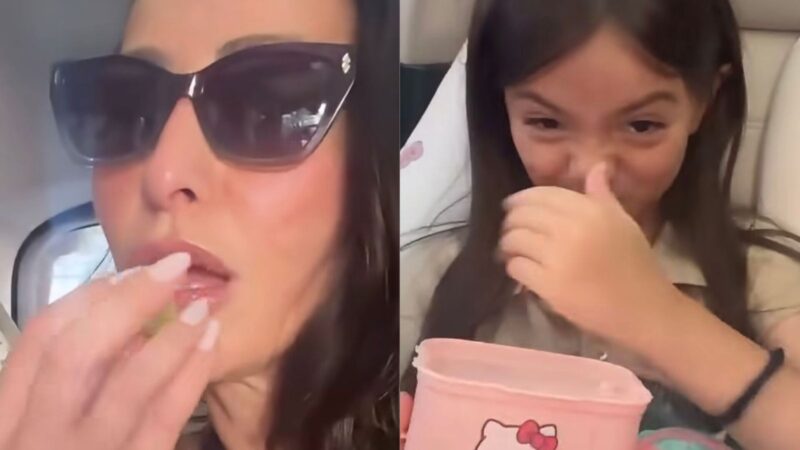 Aos 7 anos, filha de Sabrina Sato impressiona com conteúdo de sua lancheira