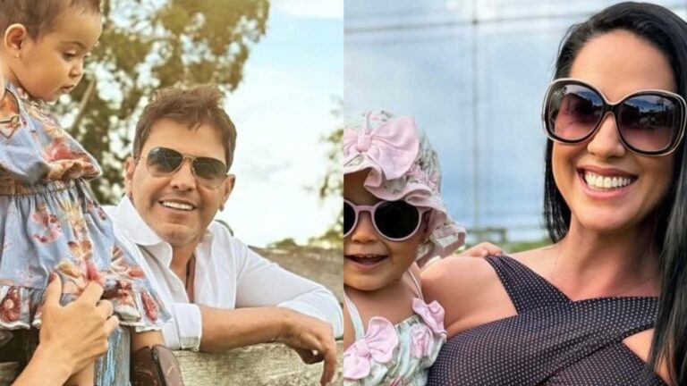 Filha de Zezé Di Camargo surge a cópia do cantor em fotos com Graciele Lacerda