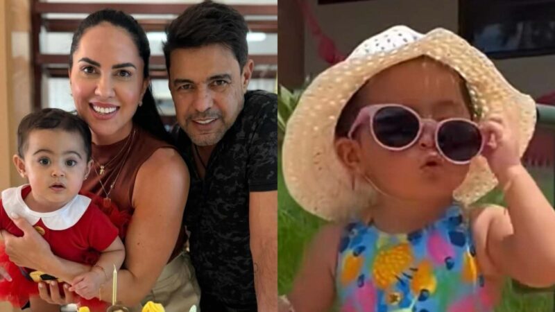 De bolsa e óculos, filha de Zezé e Graciele dá show de estilo e charme em vídeo