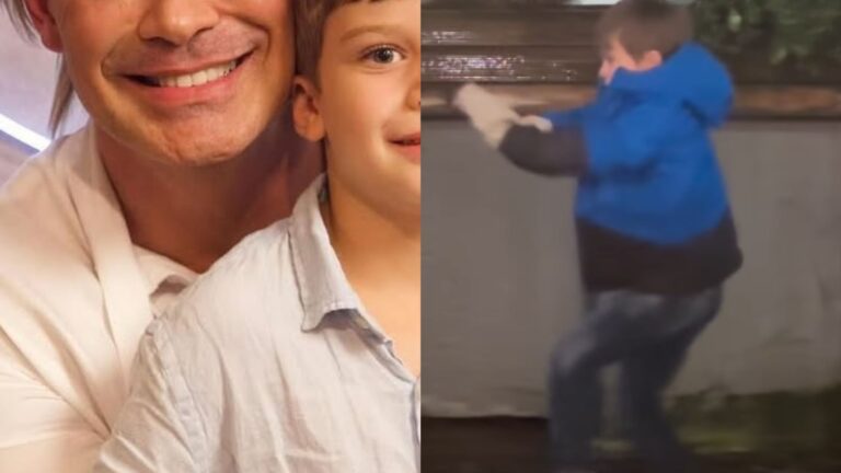 Aos 6 anos, filho de ator famoso rouba a cena ao surgir dançando em vídeo: ‘Lindeza’