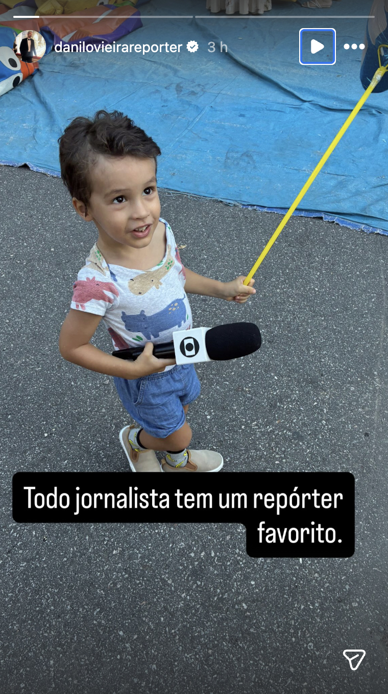 Filho do repórter Danilo Vieira - Foto: Reprodução / Instagram