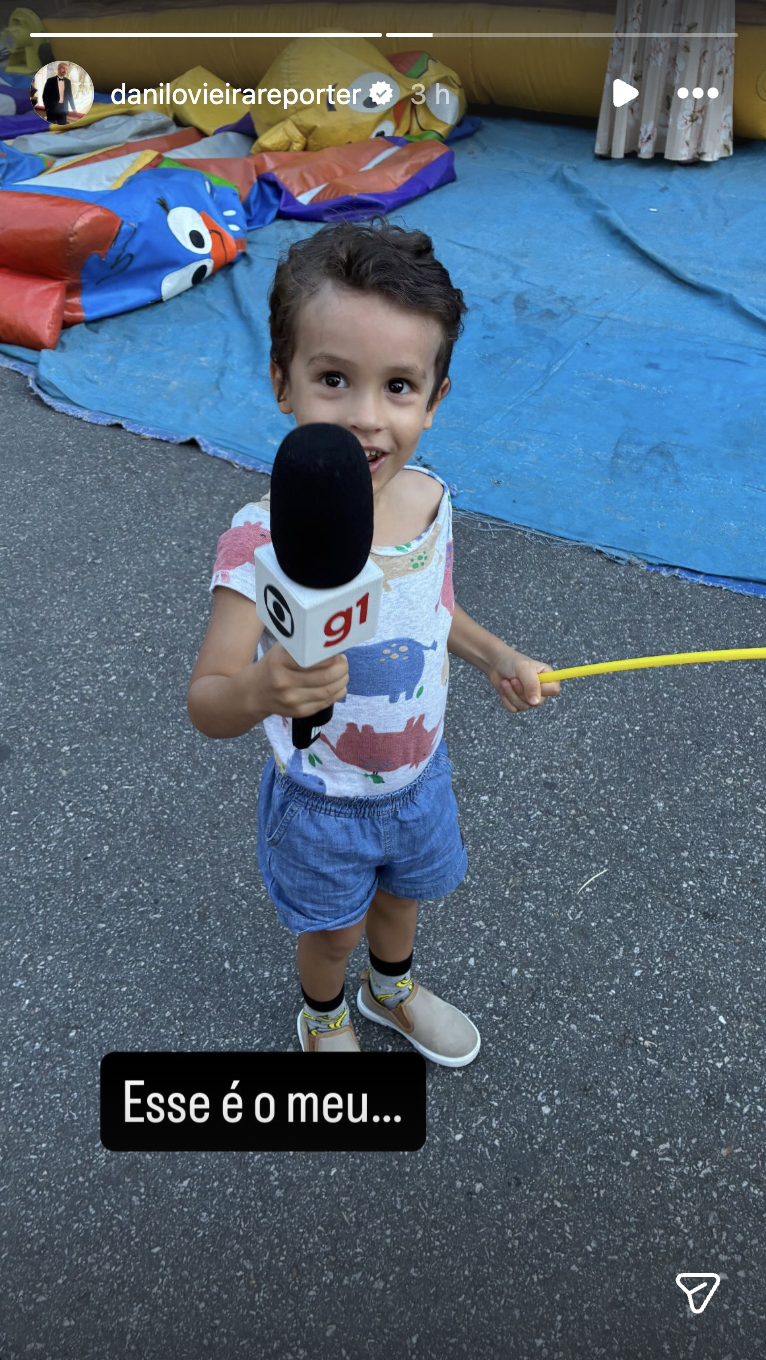 Filho do repórter Danilo Vieira - Foto: Reprodução / Instagram