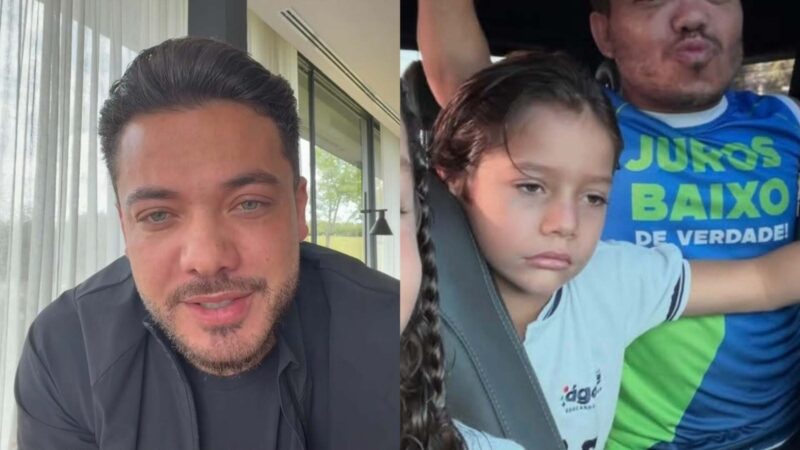 Filho de Wesley Safadão chama a atenção ao surgir bravo