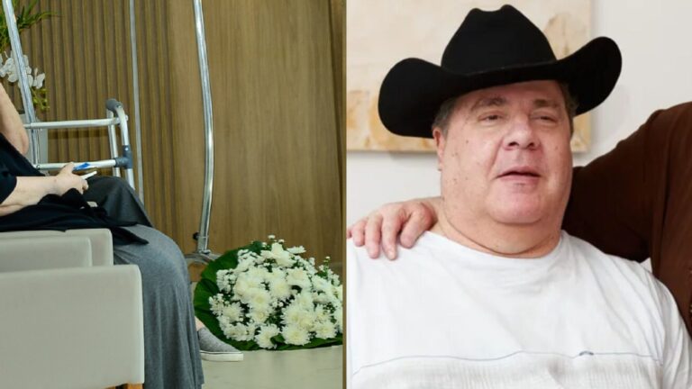 Viúva de Gerson Brenner dá o último adeus ao marido durante velório
