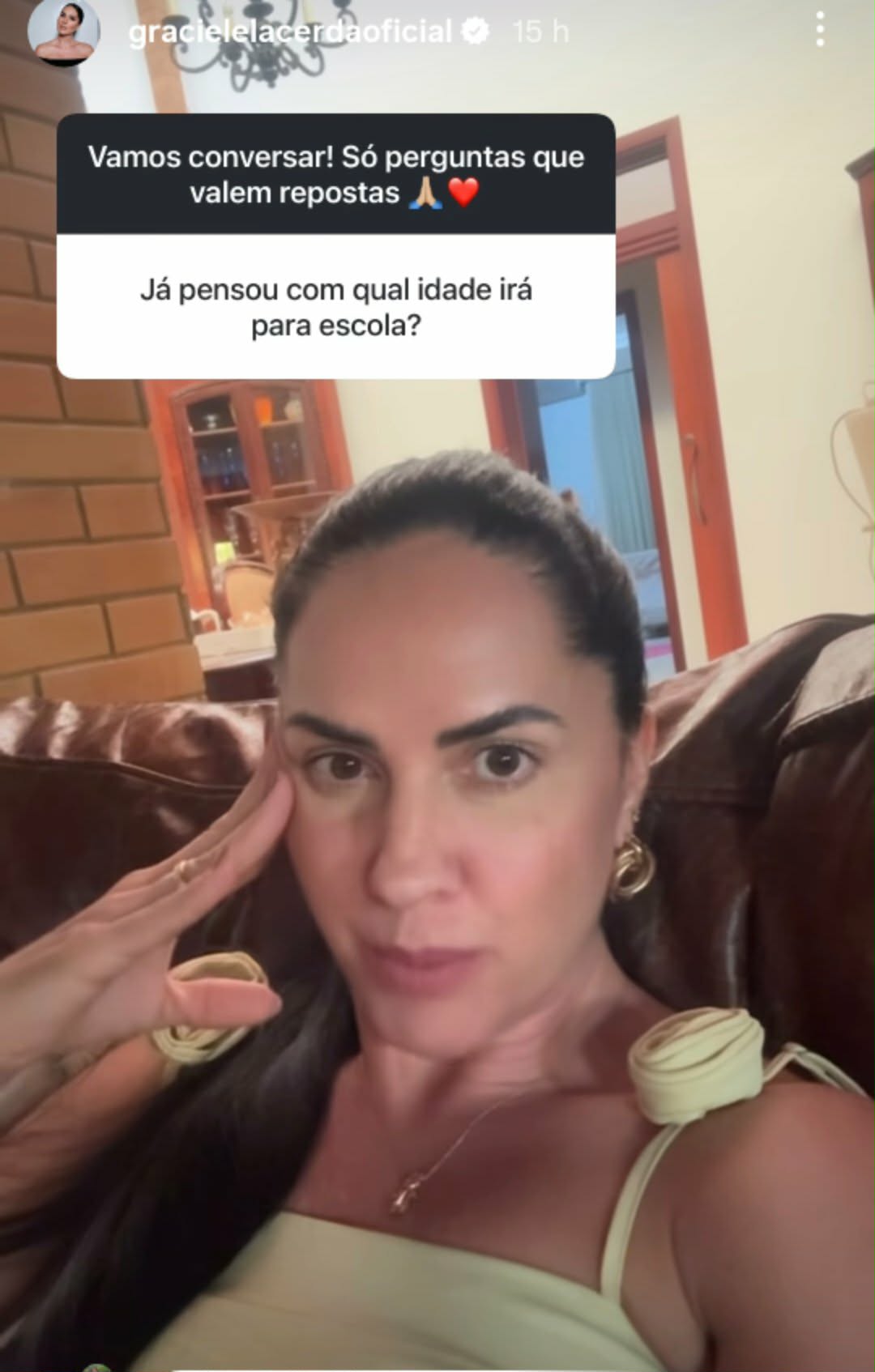 Graciele Lacerda sobre quando Clara entrará na escola