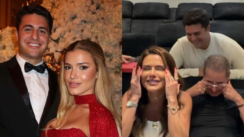 Luigi Cesar e Júlia Vieira mostram reação de Camila Vieira e Paulo Vieira ao saberem de gravidez