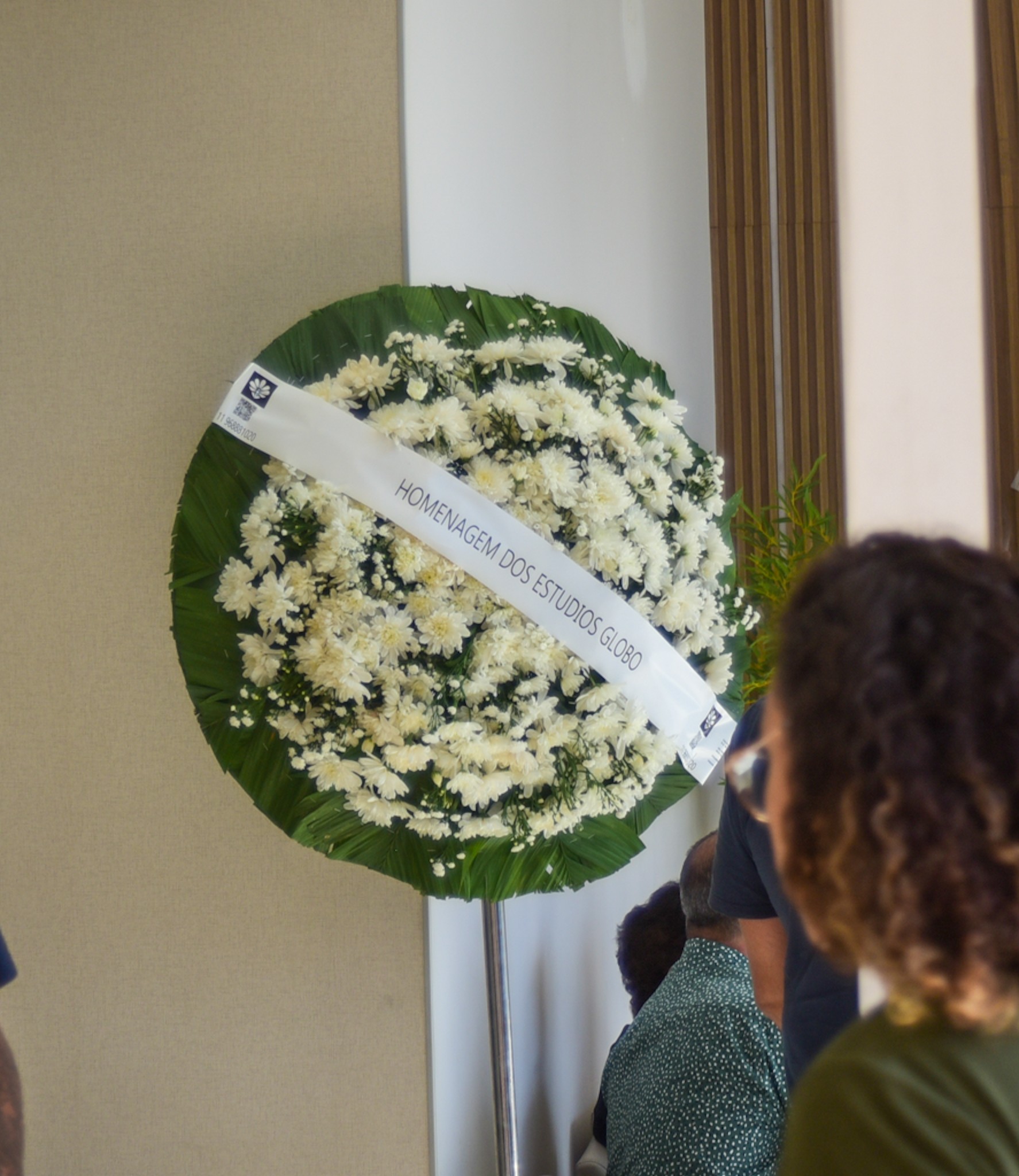 Globo presta homenagem a Gerson Brenner no velório do ator - Foto: Edu Araujo / AgNews
