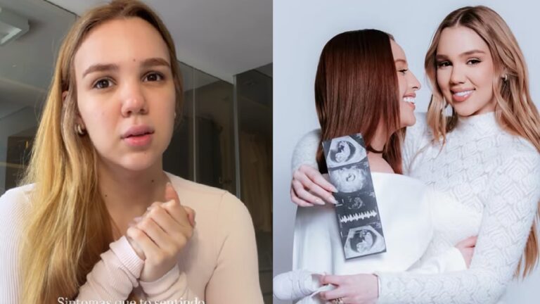 Grávida, esposa de Mari Fernandez se abre sobre sintomas e mostra barriga pela primeira vez