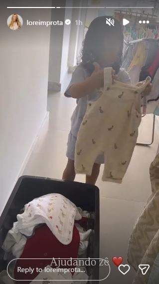 Liz, filha de Léo Santana e Lore Improta - Reprodução / Instagram