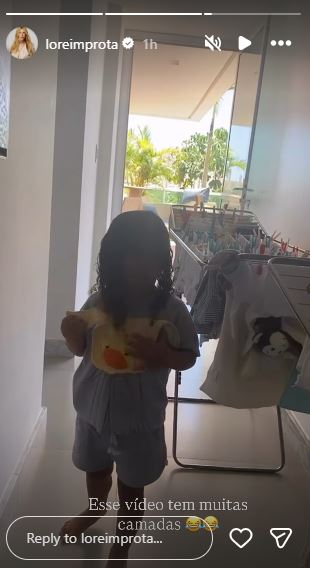 Liz, filha de Léo Santana e Lore Improta - Reprodução / Instagram