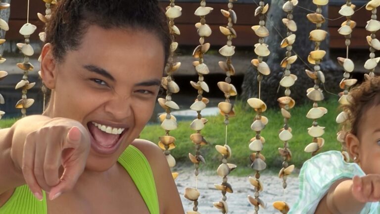 Filha de Lucy Ramos rouba a cena em fotos de viagem em família