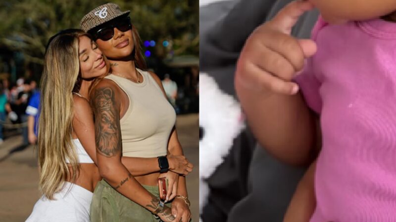 Aos 10 meses, filha de Ludmilla e Brunna Gonçalves rouba a cena em nova foto