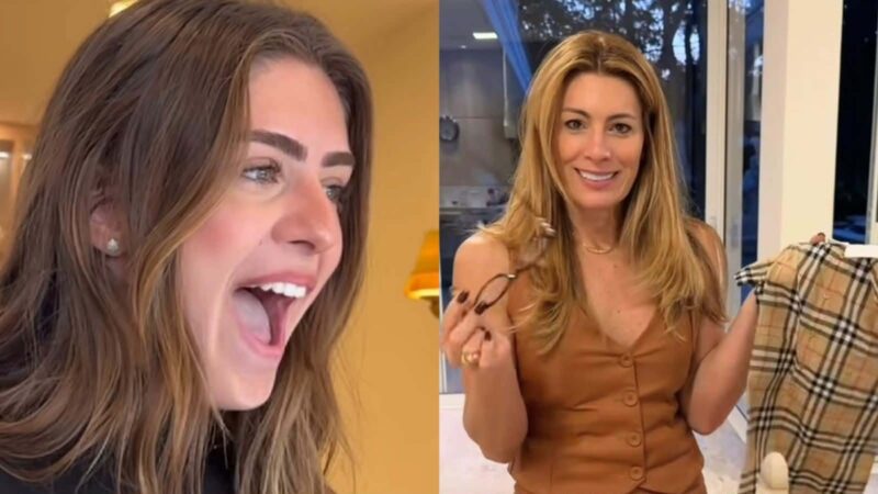 Luma Cesar se choca com quantidade de presentes de Elaine Mickely para o neto: ‘Perdeu a mão’