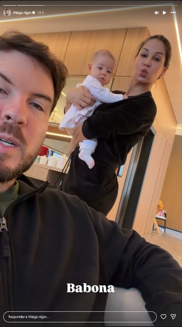Thiago Nigro mostra sua filha e de Maíra Cardi - Foto: @thiago.nigro