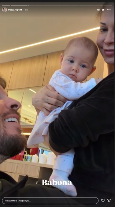Thiago Nigro mostra sua filha e de Maíra Cardi - Foto: @thiago.nigro