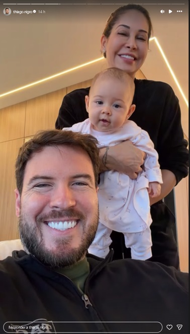 Thiago Nigro mostra sua filha e de Maíra Cardi - Foto: @thiago.nigro