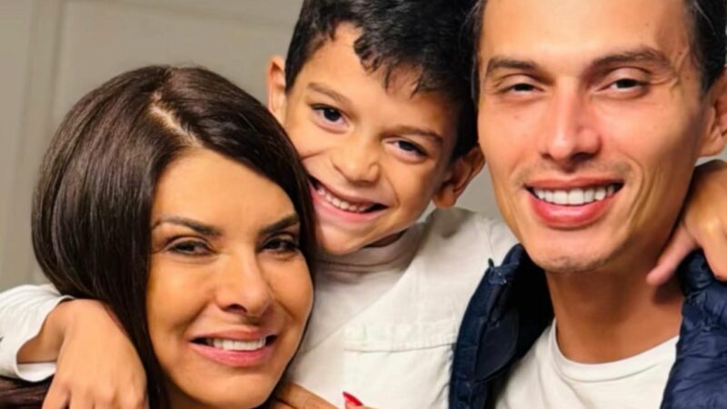 Mara Maravilha e Gabriel Torres surgem juntos no aniversário do filho