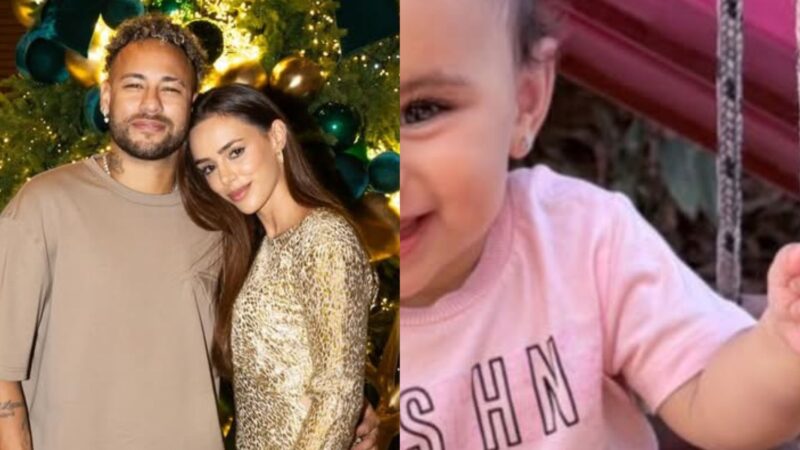 Aos 8 meses, filha de Neymar Jr rouba a cena ao se divertir em ‘brinquedo simples’