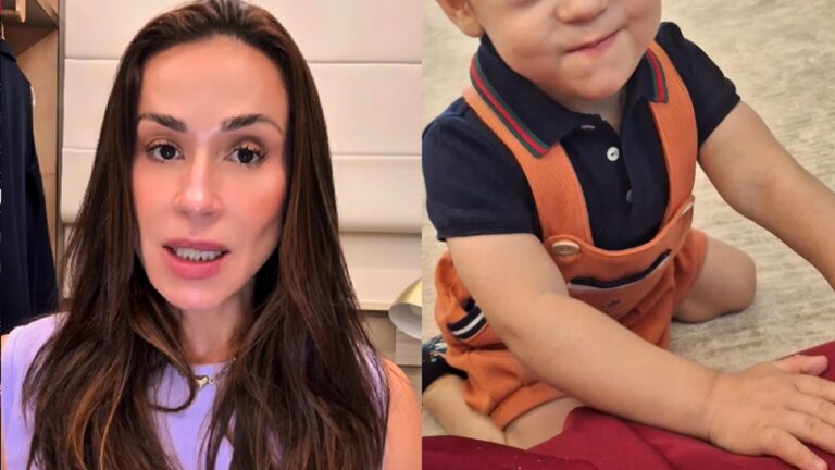 Com apenas 1 ano, filho de Nadja Haddad rouba a cena em foto inédita: ‘Vontade de morder’