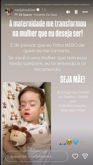 Nadja fala sobre José – Foto: Reprodução/Instagram