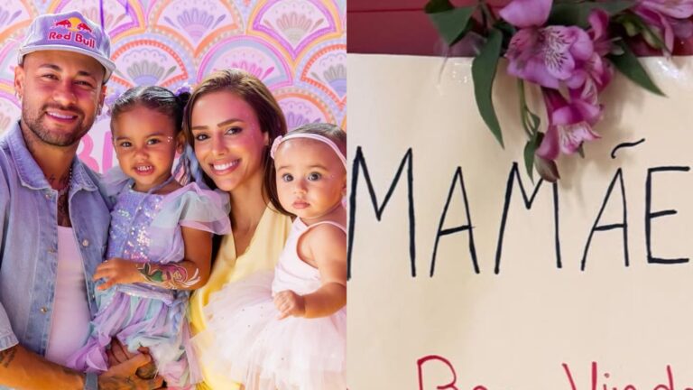 Bruna Biancardi ganha surpresa especial das filhas após período longe de casa
