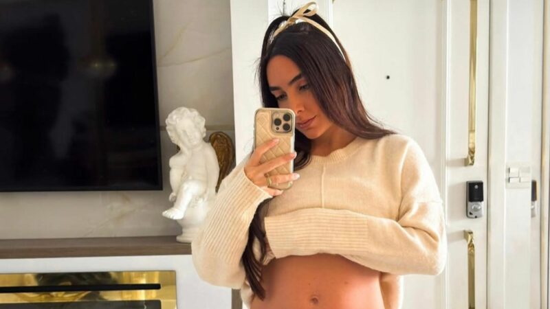 Grávida, nora de Zezé Di Camargo revela como está sua barriga e inspiração para quarto de sua bebê