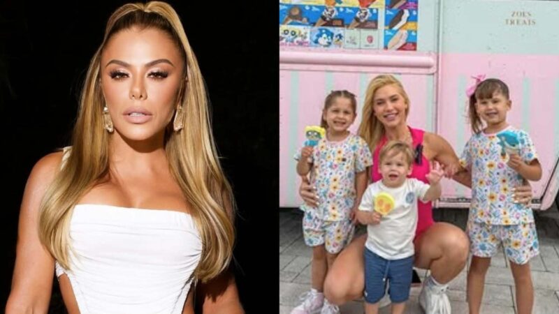 Poliana Rocha reage ao ver os netos viajando com Virginia