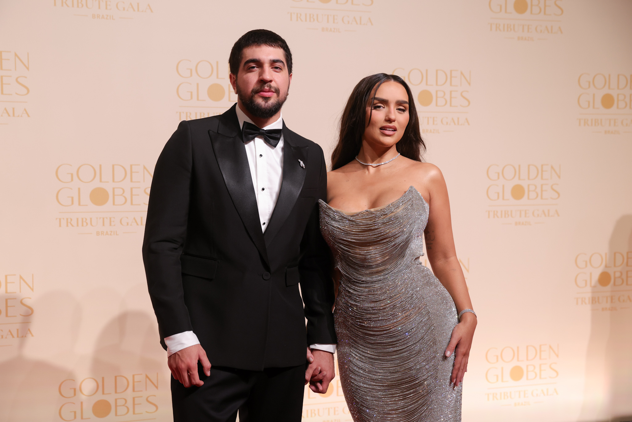 Rafa Kalimann e Nattan marcam presença no Golden Globes