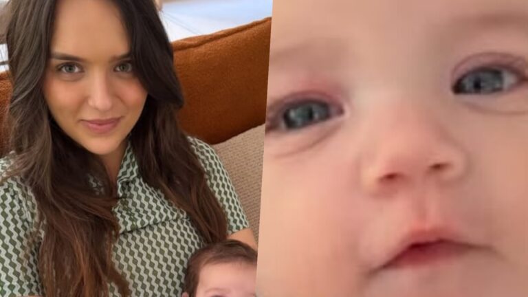 Filha de Rafa Kalimann encanta ao surgir com look rosa