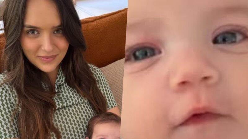 Filha de Rafa Kalimann encanta ao surgir com look rosa