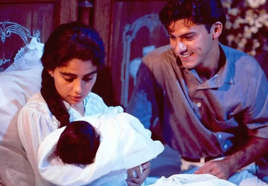 Patrícia França e Leonardo Vieira na primeira fase de 'Renascer' (1993) - Foto: Divulgação / TV Globo