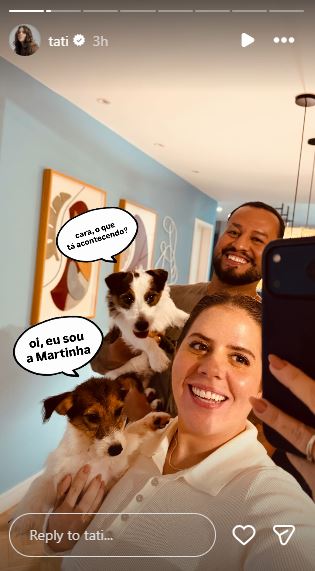 Tati Machado e Bruno Monteiro - Foto: Reprodução / Instagram