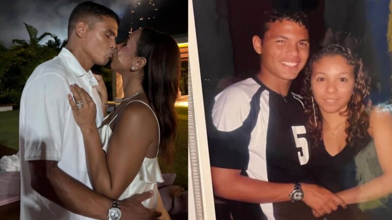 Thiago Silva chama atenção com declaração para a esposa: ‘Grato pelo nosso encontro’