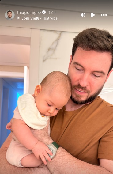 Thiago Nigro mostra sua filha e de Maíra Cardi - Foto: @thiago.nigro