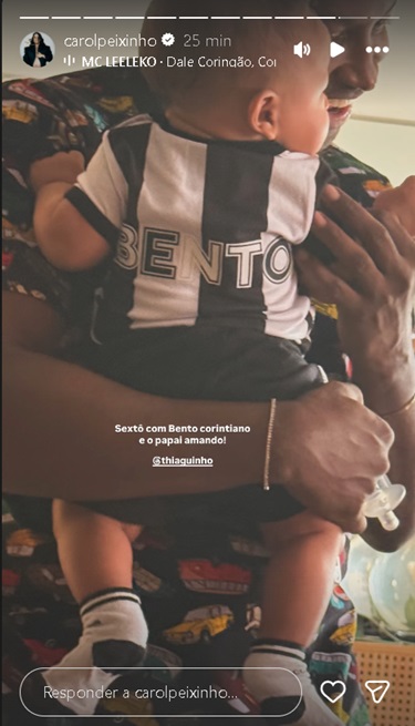 Filho de Thiaguinho e Carol Peixinho – Foto: Reprodução / Instagram @carolpeixinho