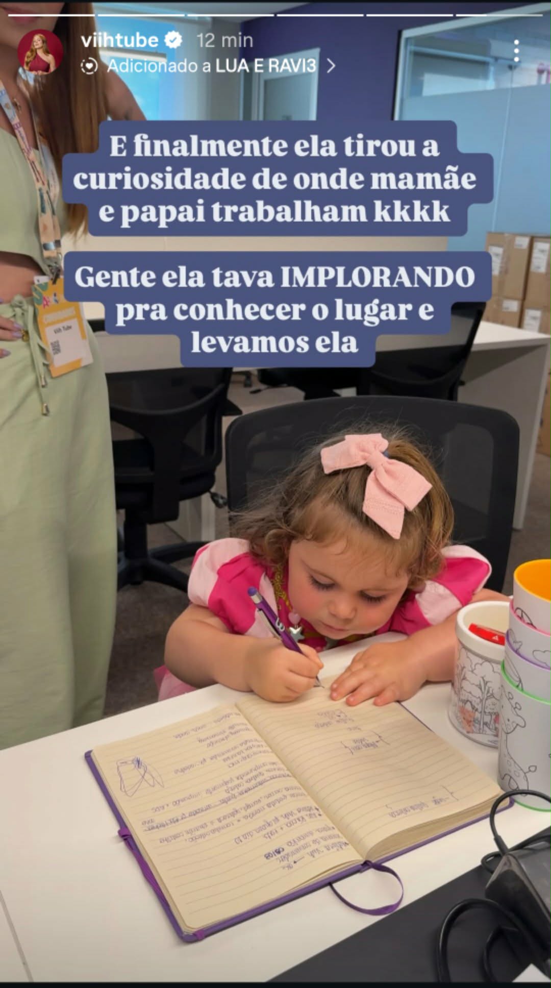 Viih Tube e Eliezer realizam desejo da filha