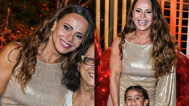 Viviane Araujo encanta ao mostrar a mãe e o filho em seu aniversário de 51 anos