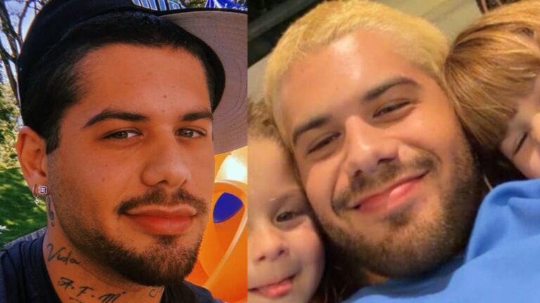Zé Felipe encanta ao postar foto agarradinho com Maria Alice e Maria Flor