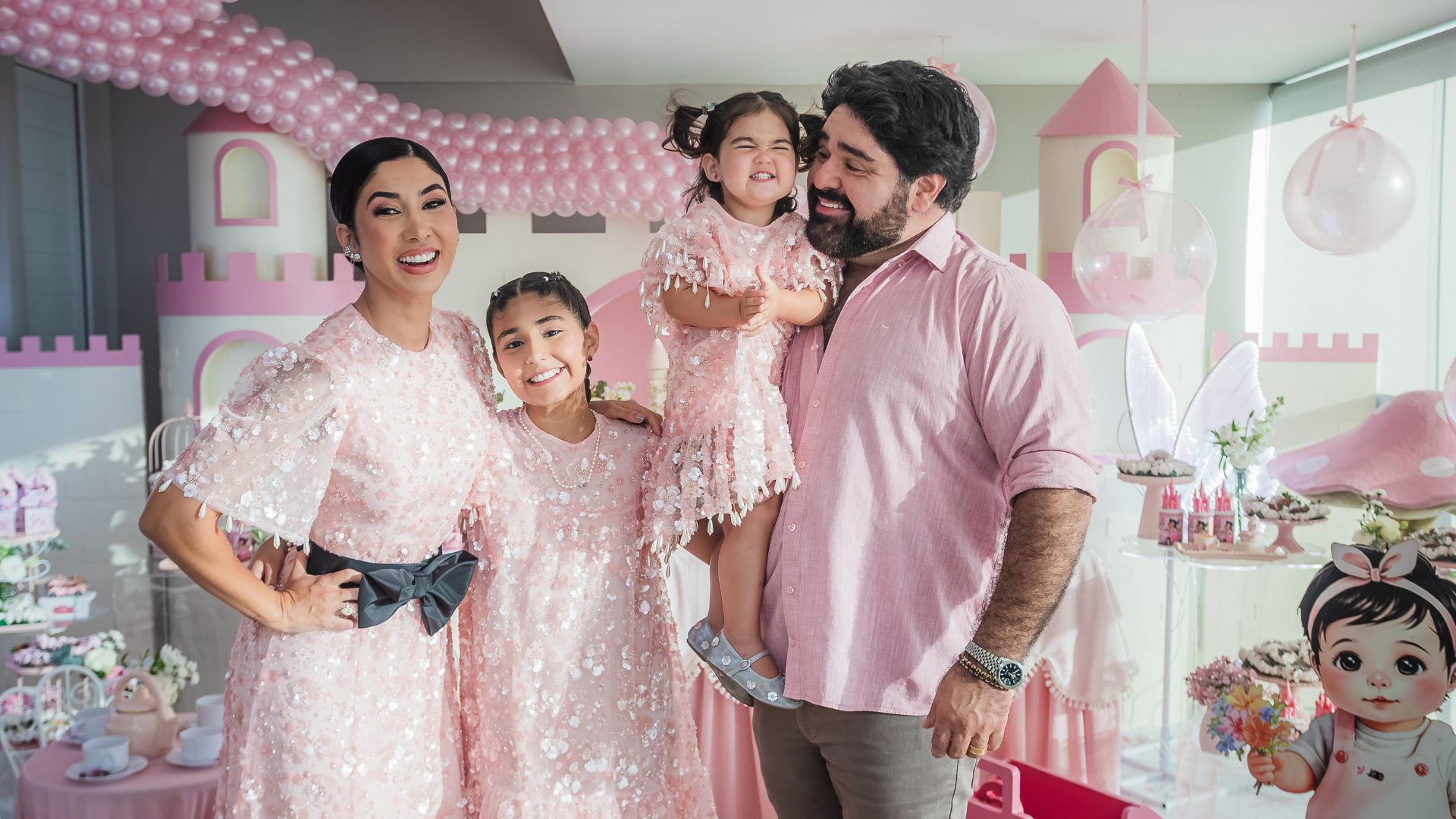 Gaby, Juju, Isabela e Fabiano Menotti - Foto: Divulgação: Leo Benfica